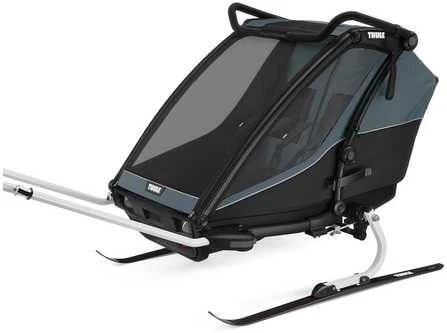 THULE Chariot Cab 2 - dviračio priekaba, 2in1 dviračio priekaba | Tamsiai pilka