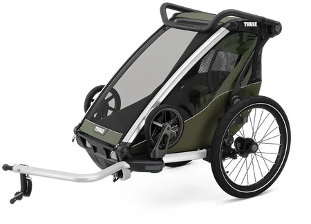 „Thule Chariot Lite“ viengubo dviračio priekaba, vintažinės žalios spalvos
