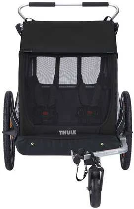 Thule Coaster XT lastenkuljetusrattaat, musta