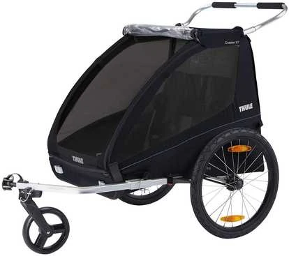 Thule Coaster XT lastenkuljetusrattaat, musta