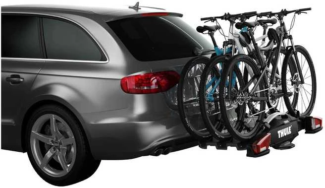 Dviračių laikiklis ant kablio 3 dviračiams Thule VeloCompact 3 (+1), 13 pin
