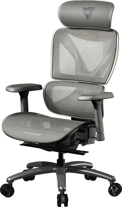 „ThunderX3 XTC“ ergonomiška biuro kėdė, tinklelio spalvos, pilka