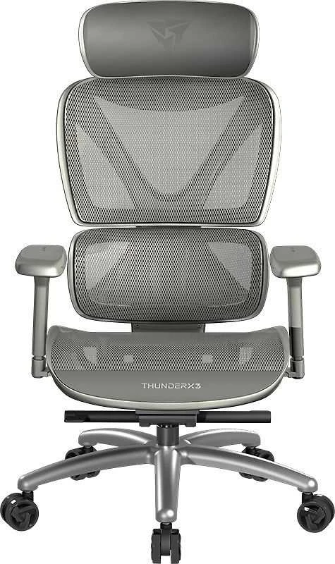 „ThunderX3 XTC“ ergonomiška biuro kėdė, tinklelio spalvos, pilka