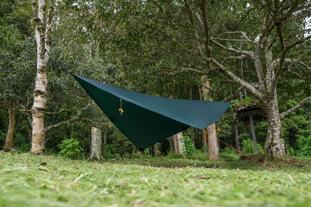 Tarp'as kelioninis Ticket To The Moon, žalias, 250 x 250 cm