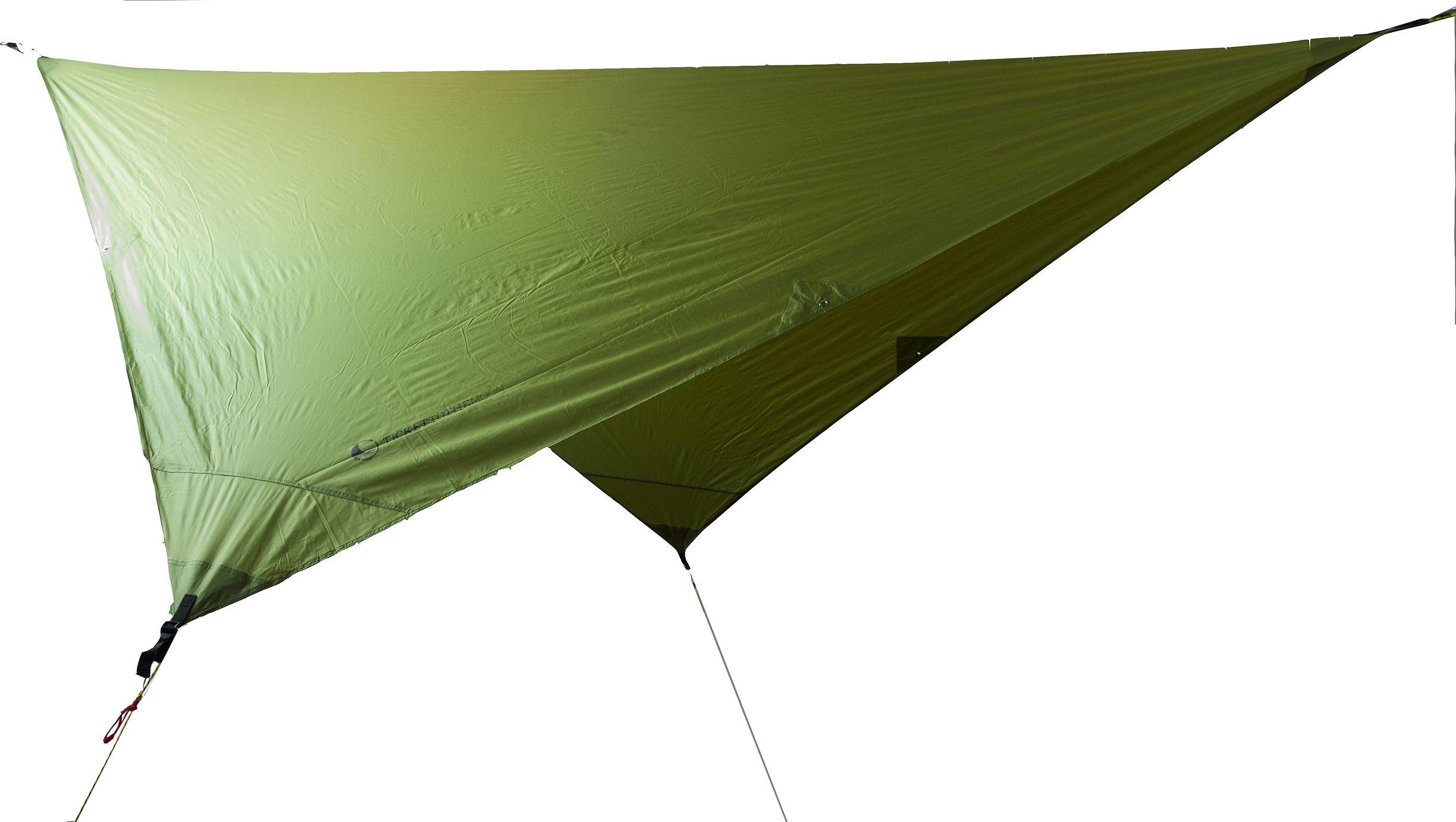 Tarp'as kelioninis Ticket To The Moon, žalias, 250 x 250 cm