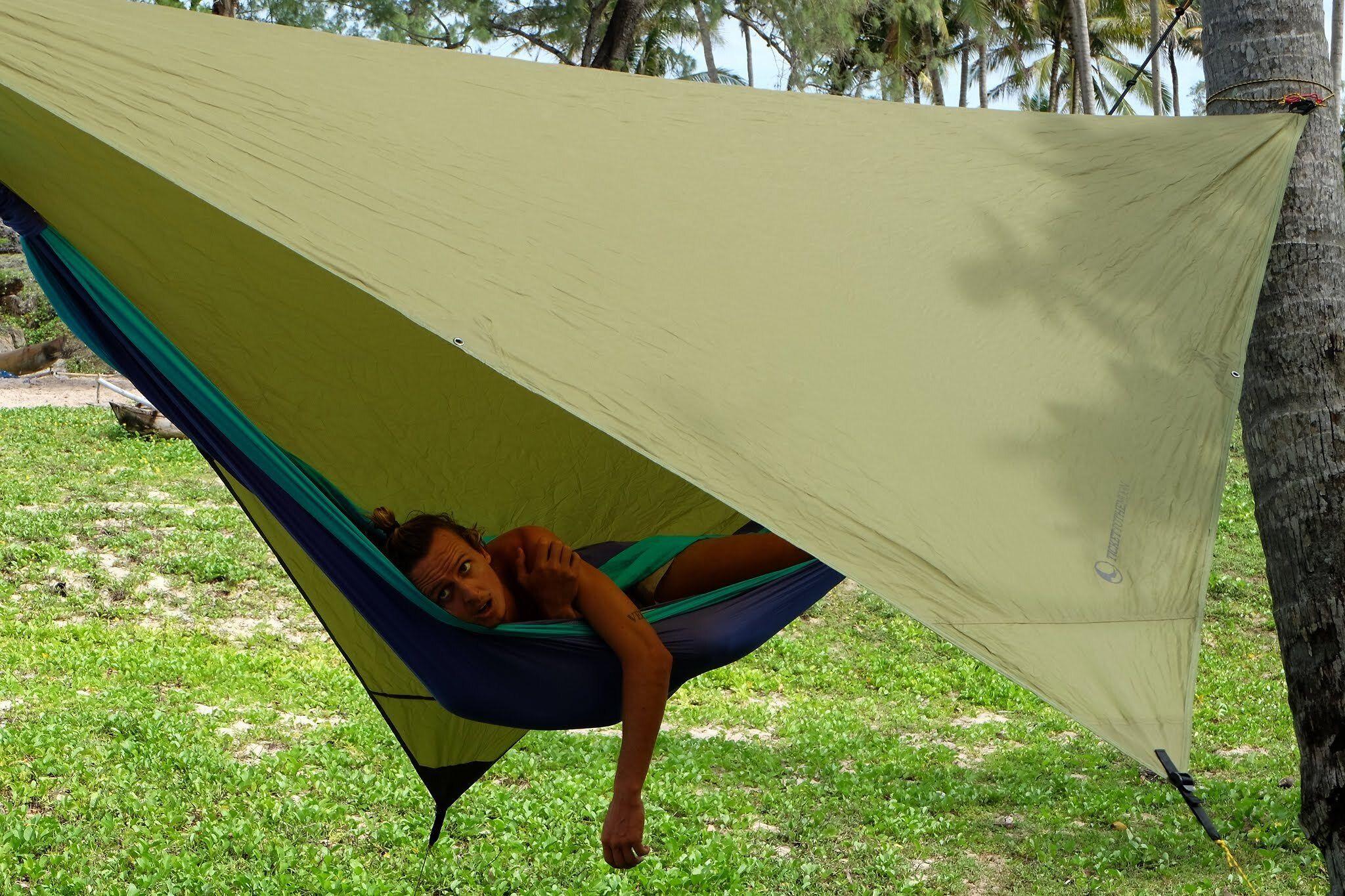Tarp'as kelioninis Ticket To The Moon, žalias, 250 x 250 cm