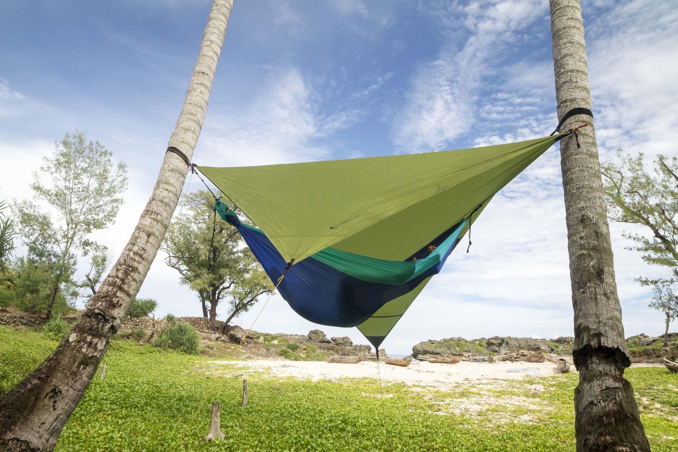 Tarp'as kelioninis Ticket To The Moon, žalias, 250 x 250 cm