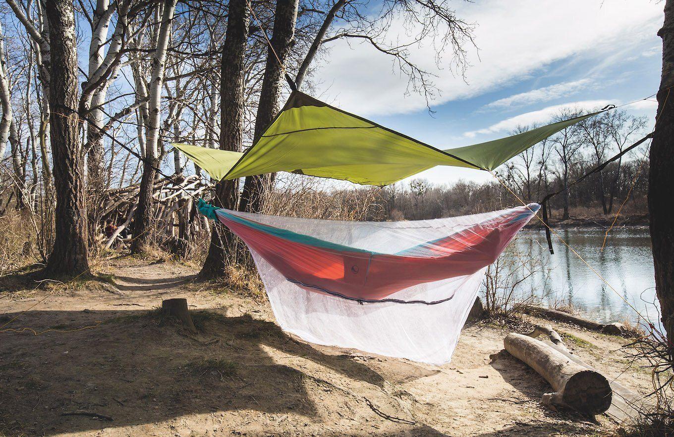 Tarp'as kelioninis Ticket To The Moon, žalias, 250 x 250 cm
