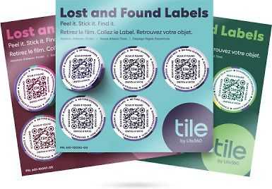 Tile Lost and Found Labels -löytötavaratarra, 3 pakkausta
