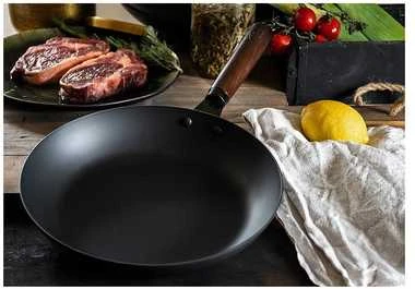 Tina Satake Carbon Steel Pan hiiliteräspaistinpannu, 2,0 mm, 28 cm