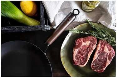 Tina Satake Carbon Steel Pan hiiliteräspaistinpannu, 2,0 mm, 28 cm