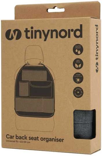 TinyNord säilytyslokerikko auton selkänojaan, harmaa
