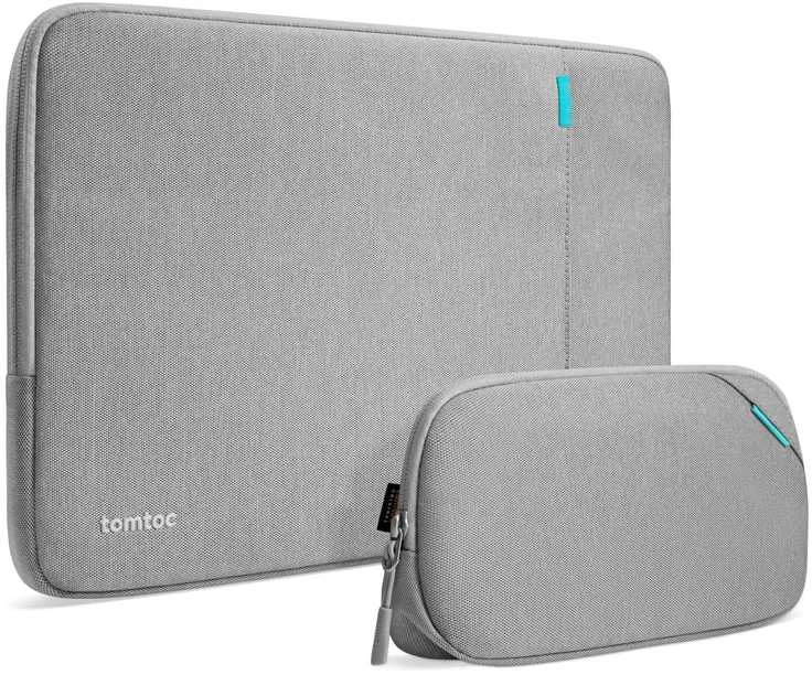 Dėklas Tomtoc Defender A13 13" etui do laptopa i torba na priedai, pilka