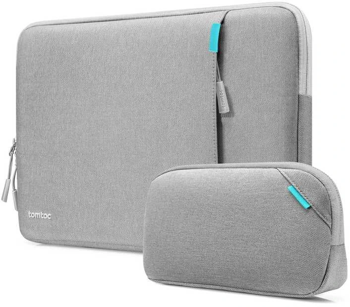 Dėklas Tomtoc Defender A13 14'' etui na laptopa i torba na priedai, pilka