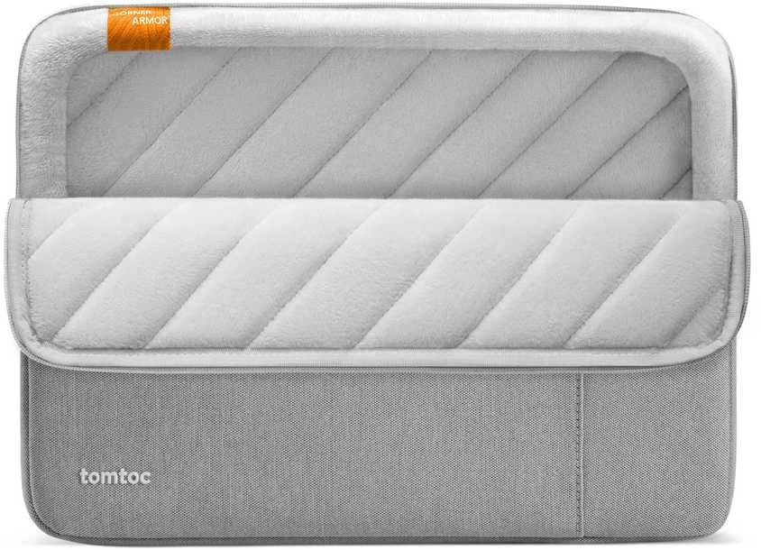 Dėklas Tomtoc Defender A13 14'' etui na laptopa i torba na priedai, pilka
