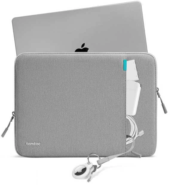 Dėklas Tomtoc Defender A13 14'' etui na laptopa i torba na priedai, pilka