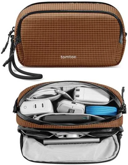 tomtoc Light-T12 tarvikepussi, ruskea