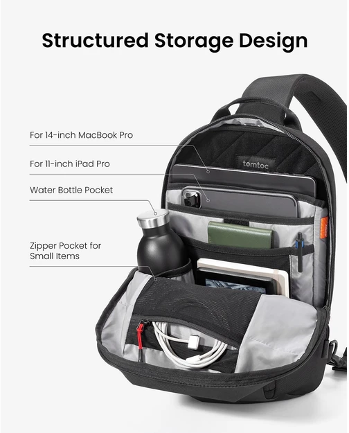 Tomtoc Navigator-T24 7L Frame Bag (Juodas)