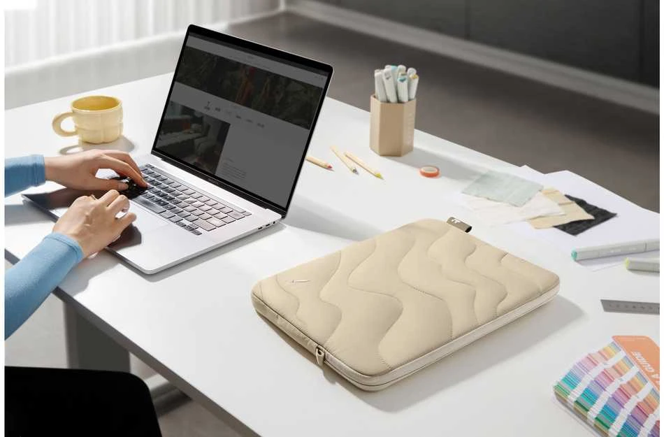 Krepšys Tomtoc Terra-A27 13" laptop sleeve, beige