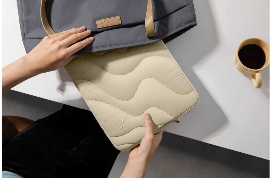 Krepšys Tomtoc Terra-A27 13" laptop sleeve, beige
