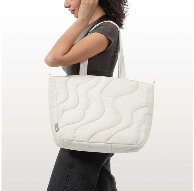 tomtoc Terra-T38 Puffy Nešiojamas kompiuteris Tote Bag, 13,5 l, valkoinen