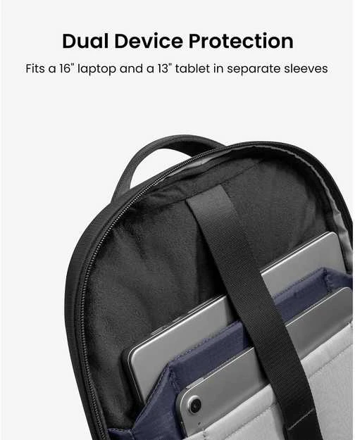 tomtoc UrbanEX-T77 Nešiojamas kompiuteris Backpack, 26 l, musta