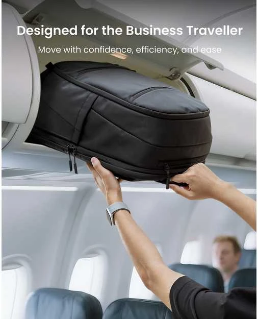 tomtoc UrbanEX-T77 Nešiojamas kompiuteris Backpack, 26 l, musta