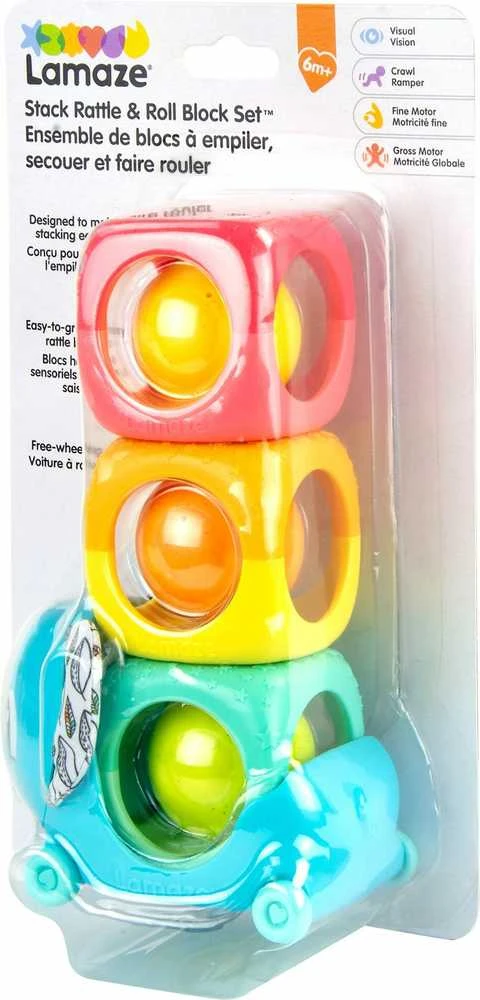 Tomy Lamaze – Stack Rattle & Roll Blocks – (827464)