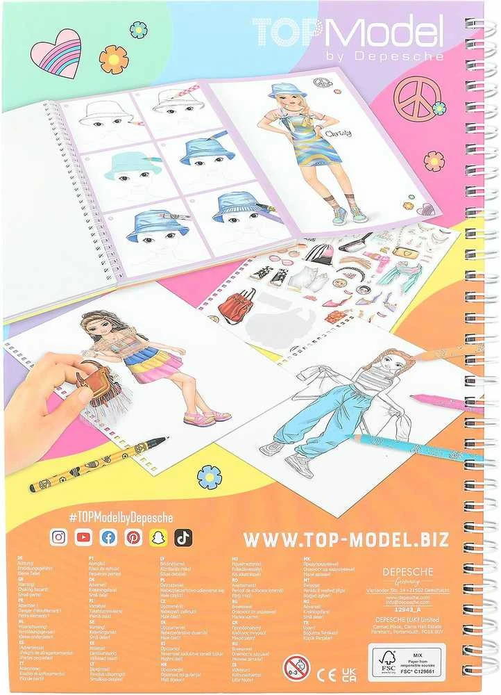 Top Model TOPModel spalvinimo knygelė su rašiklių rinkiniu (0412943)