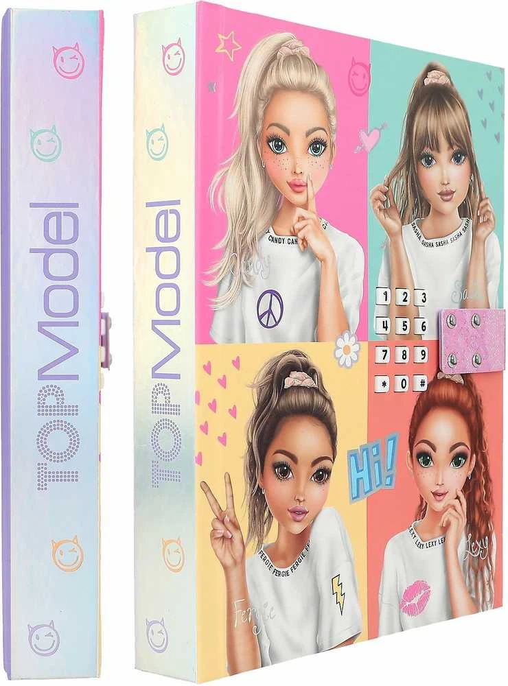 Top Model dienoraštis su elektroniniu kodu ir muzika