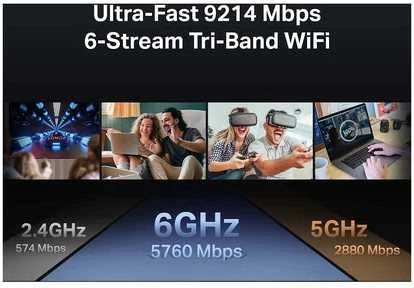 Maršrutizatorius TP-Link Archer BE550, trijų juostų, Wi-Fi 7