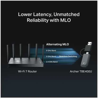 TP-LINK BE6500 trijų dažnių „Wi-Fi 7 Mini“ belaidis USB adapteris | Archer TBE400U | 2,4 GHz, 5 GHz, 6 GHz | 802.11ax | MU-MiMO Ne | ne PoE | Antenos tipas Vidinė
