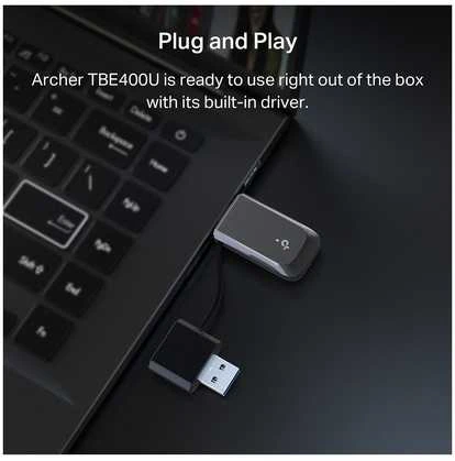 TP-LINK BE6500 trijų dažnių „Wi-Fi 7 Mini“ belaidis USB adapteris | Archer TBE400U | 2,4 GHz, 5 GHz, 6 GHz | 802.11ax | MU-MiMO Ne | ne PoE | Antenos tipas Vidinė