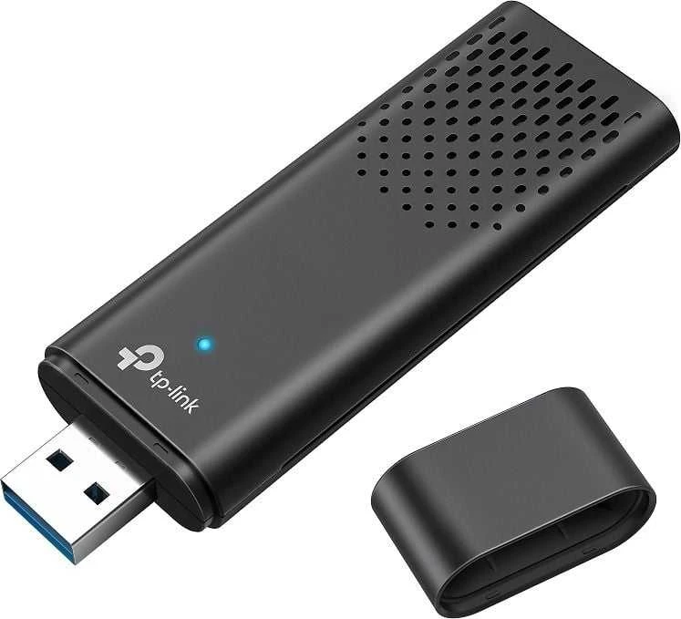TP-Link Archer TX20U USB adapteris su šviečiančiu indikatoriumi