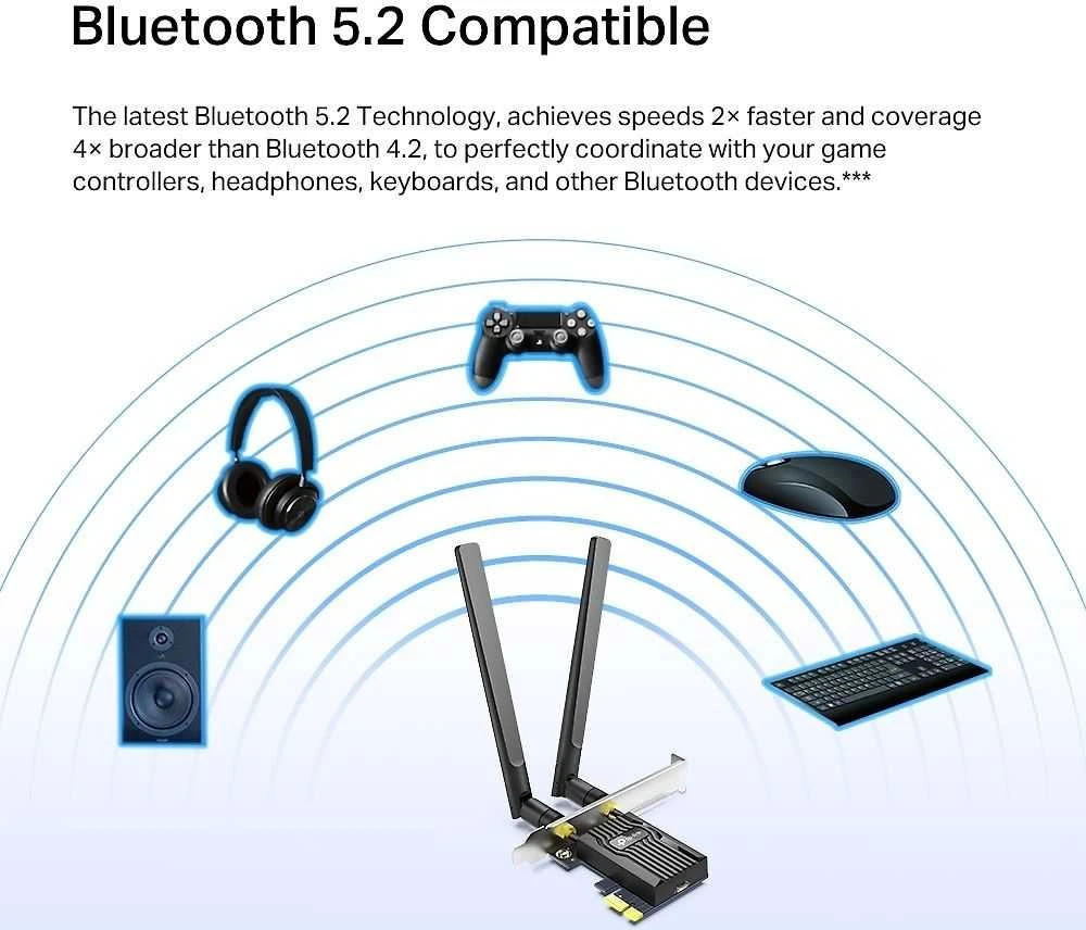 TP-Link ARCHER TX55E tinklo plokštė WLAN / Bluetooth 2402 Mb/s