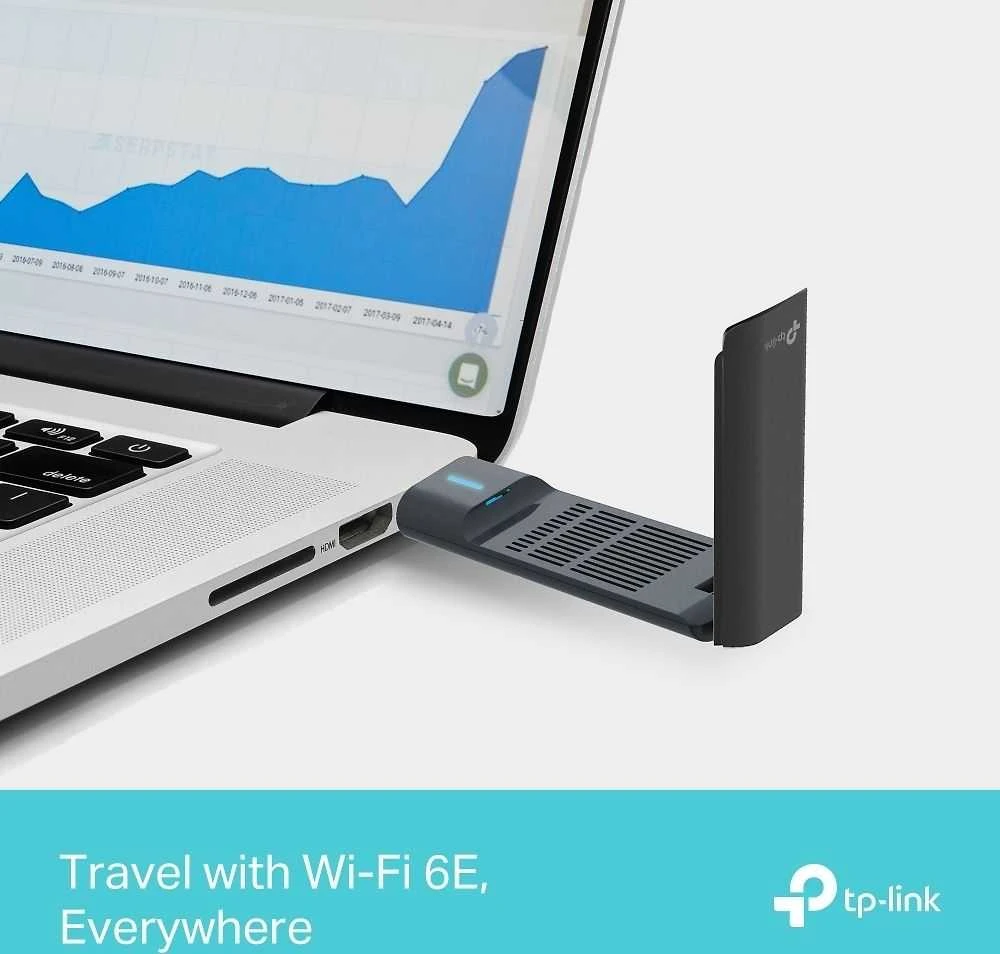 TP-LINK | „Archer TXE70UH AXE5400 High Gain Tri-Band Wi-Fi 6E“ USB adapteris