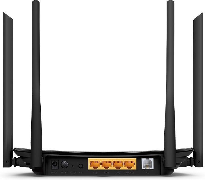 TP-LINK Archer VR300 AC1200 - Wi-Fi 5 (802.11ac) - Dviejų juostų (2,4 GHz / 5 GHz) - Ethernet LAN - VDSL2 - Juodas - Stalinis maršrutizatorius