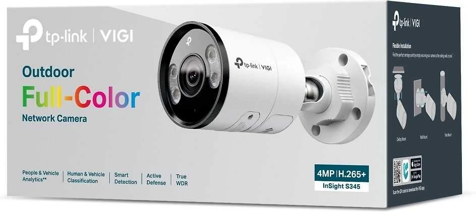 Tinklo kamera - TP-Link VIGI InSight S345 4MP Lauko 2688x1520 Dviejų krypčių garsas
