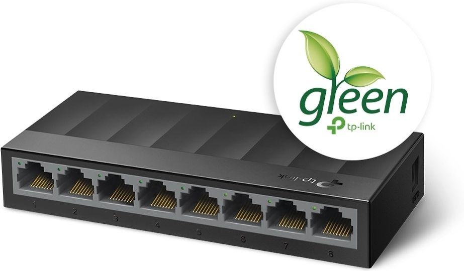 TP-LINK LS1008G Nevaldomas Gigabit Ethernet (10/100/1000) juodas