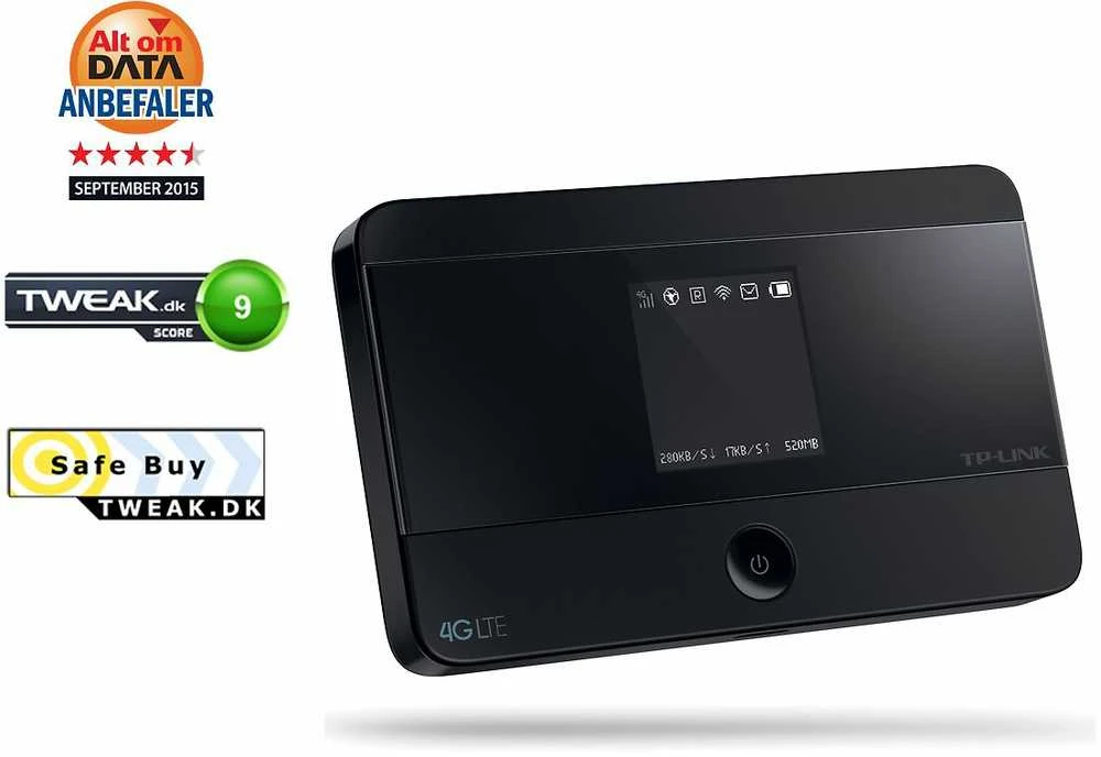 Modemas TP-LINK mobilusis 4G LTE WLAN Maršrutizatorius su integr.4G modemu, SIM kortelės lizdas, 1,4 colio TFT Ekranas, 2550 mAH Akku, Micro SD kortelės lizdas