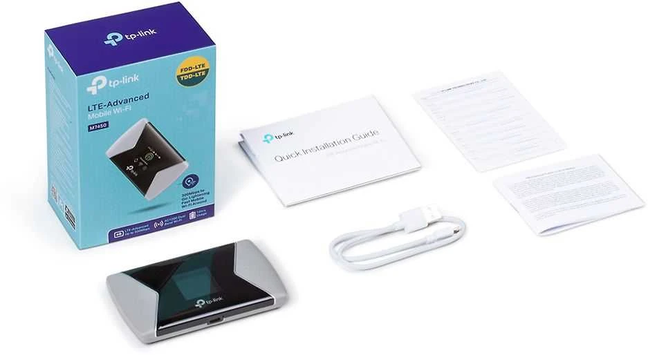 TP-LINK M7450 LTE modemas ir WiFi prieigos taškas
