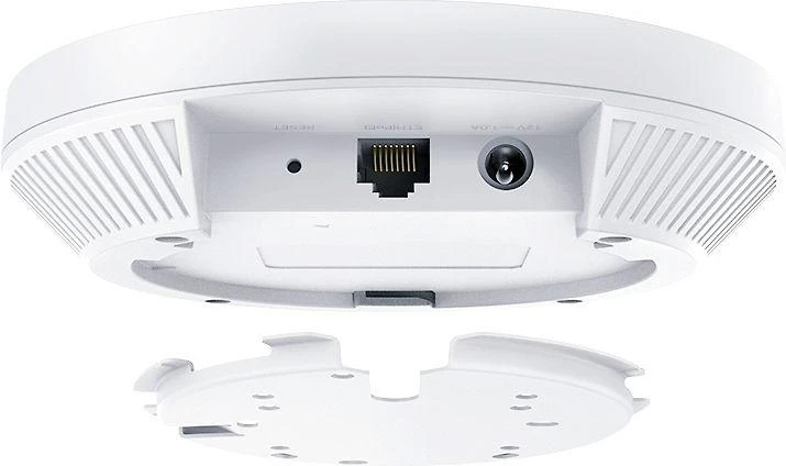 Maršrutizatorius TP-LINK | AX3000 lubinis „WiFi 6“ prieigos taškas | EAP650 | 802.11ax | 2.4GHz/5GHz | 2402+574 Mbit/s | 10/100/1000 Mbit/s | Ethernet LAN (RJ-45) jungtys: 1 | MU-MiMO: Taip | PoE įvestis | Antenos tipas: vidinė, universali