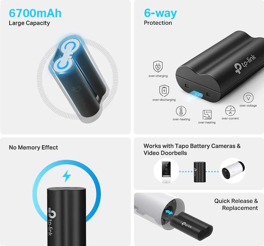 TP-Link Tapo A100 baterija