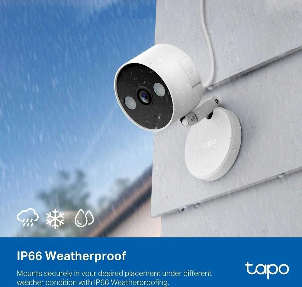 TP-LINK | Namų apsaugos kamera su „Wi-Fi“ | Tapo C120 | 24 mėn. | Kompaktiška | 4 MP | 3,17 mm | IP66 | H.264 | „MicroSD“ iki 512 GB