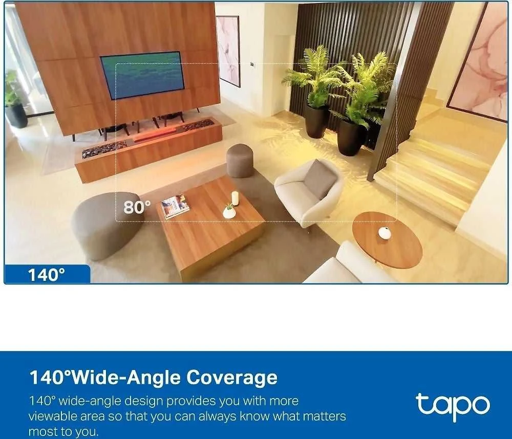 Tinklo Kamera - TP-LINK Tapo C125 4MP 140° FOV Naktinis Matymas 9.14m