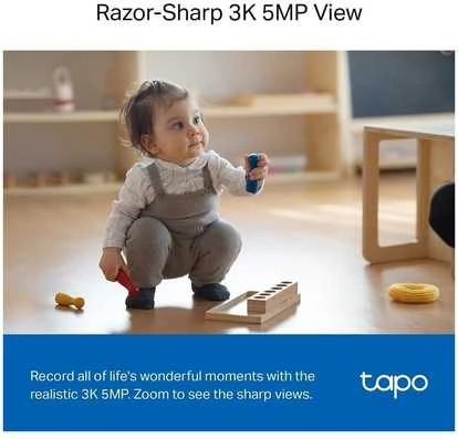 TP-LINK | Pakreipiama/sukama dirbtinio intelekto namų apsaugos „Wi-Fi“ kamera | Tapo C230 | Ant stalo/lubų tvirtinama | 5 MP | 4 mm/F2.0 | H.264 | „Micro SD“, maks. 512 GB