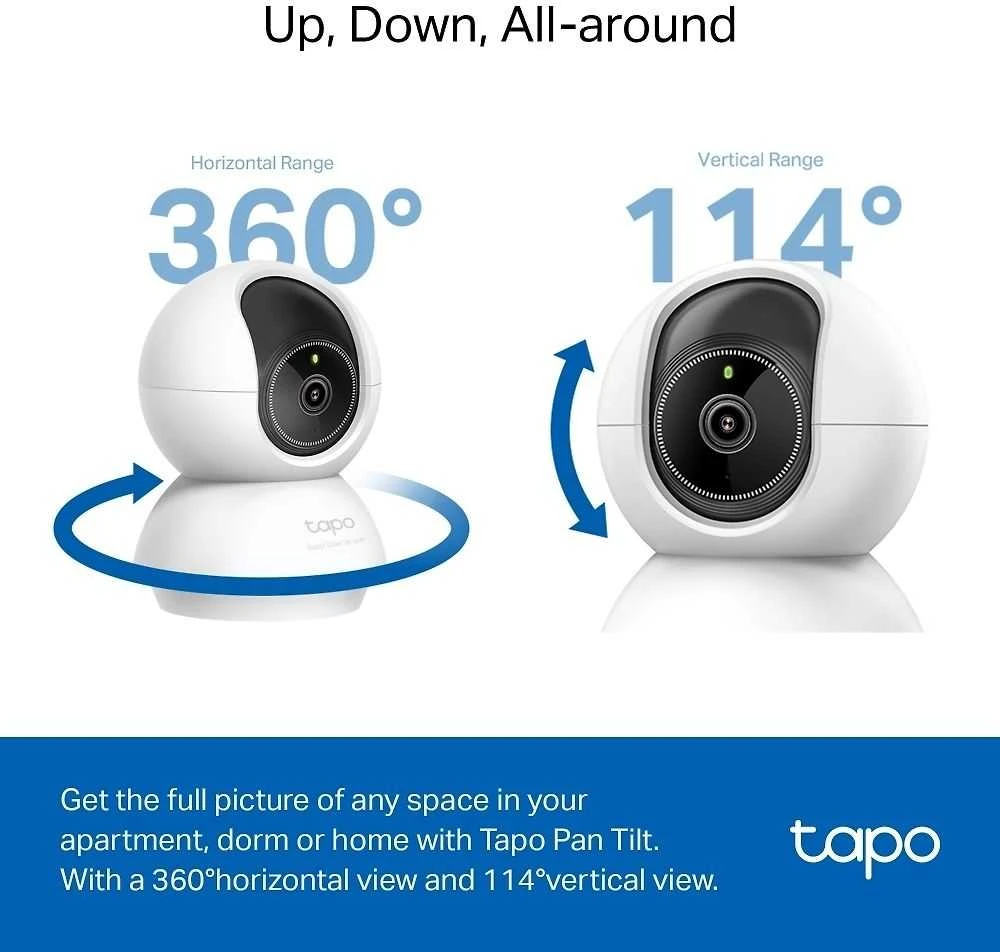 TP-LINK | Pakreipiama/sukama dirbtinio intelekto namų apsaugos „Wi-Fi“ kamera | Tapo C230 | Ant stalo/lubų tvirtinama | 5 MP | 4 mm/F2.0 | H.264 | „Micro SD“, maks. 512 GB