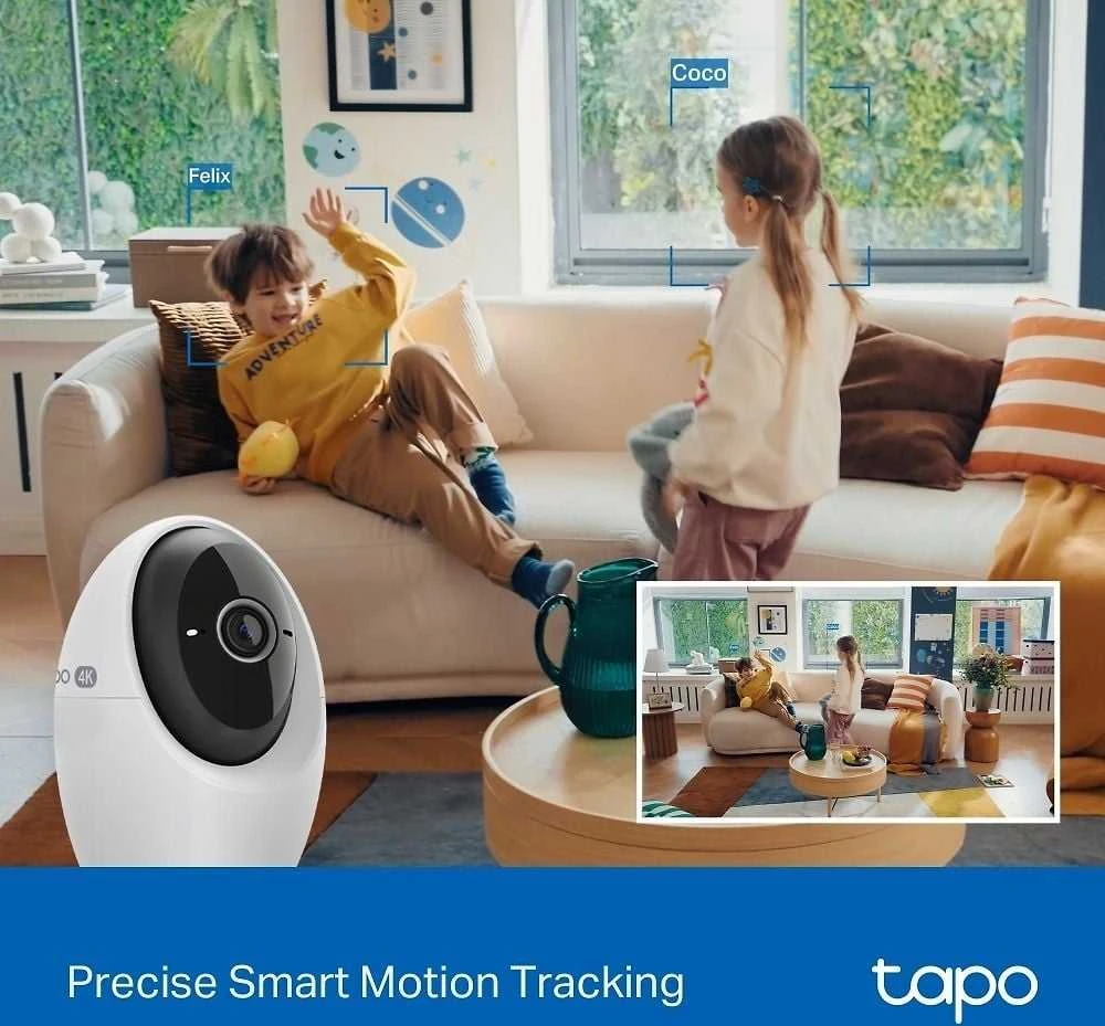 TP-LINK | Pakreipiama/sukama dirbtinio intelekto namų apsaugos „Wi-Fi“ kamera | Tapo C260 | Kupolinė | 8 MP | 4.3 mm / F1.6 | H.264 | „Micro SD“, maks. 512 GB