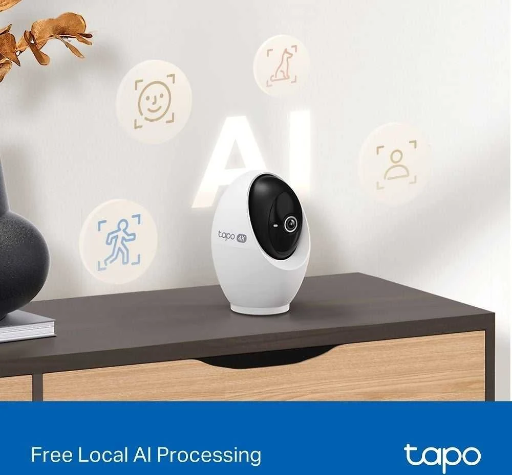 TP-LINK | Pakreipiama/sukama dirbtinio intelekto namų apsaugos „Wi-Fi“ kamera | Tapo C260 | Kupolinė | 8 MP | 4.3 mm / F1.6 | H.264 | „Micro SD“, maks. 512 GB