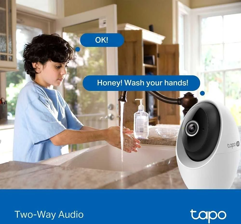 TP-LINK | Pakreipiama/sukama dirbtinio intelekto namų apsaugos „Wi-Fi“ kamera | Tapo C260 | Kupolinė | 8 MP | 4.3 mm / F1.6 | H.264 | „Micro SD“, maks. 512 GB